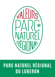Logo de la marque Valeurs Parc naturel régional du Luberon(R)