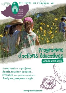 Programme d'actions éducatives 2016-2017 (couverture) Couverture du Programme d'actions éducatives 2016-2017