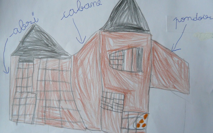 Dessin du poulailler par Arthur - © Franck Tourniaire
