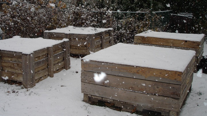 bacs sous la neige©Ecole du Sacré Coeur