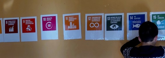Animation sur les Objectifs de Développement Durable (photo Collège Mont d'Or - Anne TEMPE)