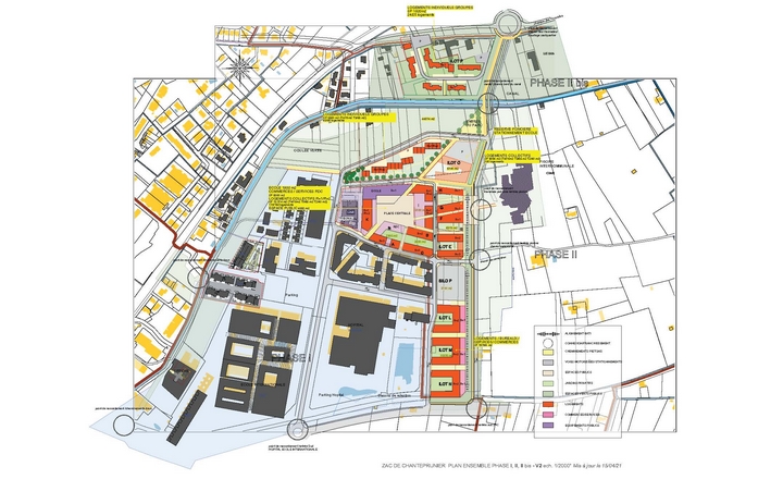 CHANTEPRUNIER - Plan d'ensemble de l'aménagement de la phase II