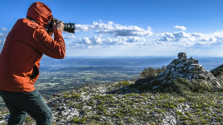 Reconduction des photos sur les crêtes du Grand Luberon (Club photo de Saignon)