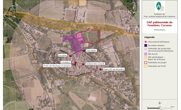 Analyse cartographique des éléments de patrimoine du site (SIT PNR PACA)