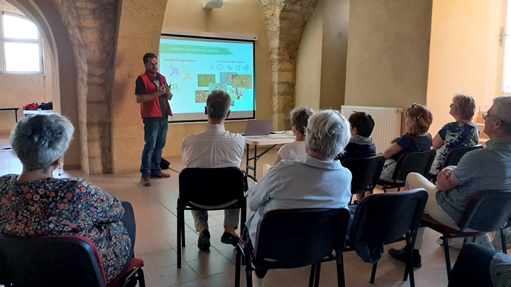 Conférence sur la biodiversité le 5 octobre 2023 (photo PNRL-Mona Espanel)