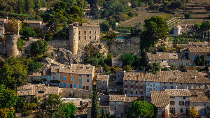 Vue aérienne de Ménerbes