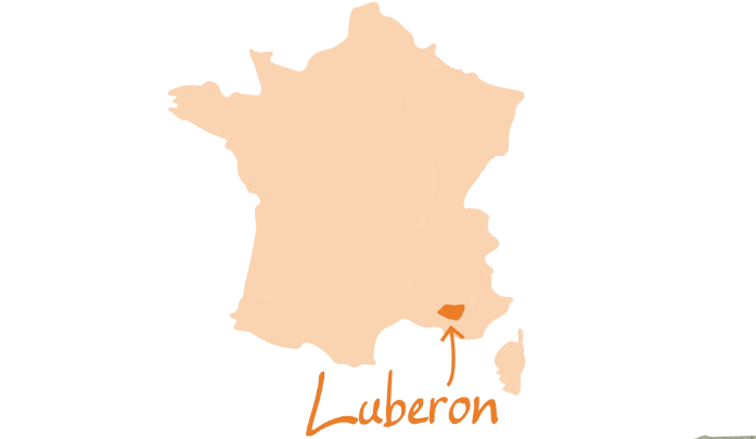 Carte du géoparc du Luberon